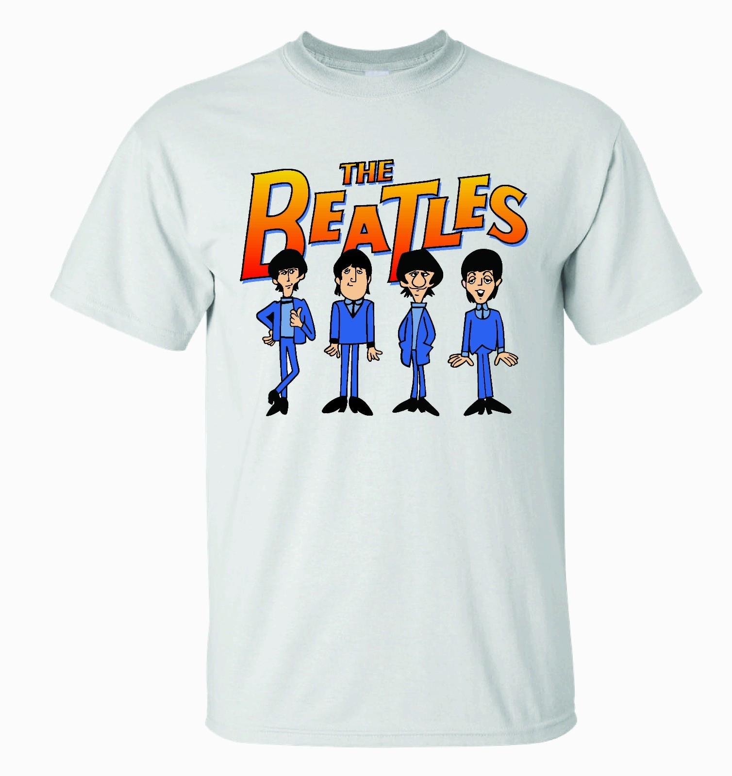 THE BEATLES SATURDAY MORNING CARTOON T-Shirt Mens Womens Tees Top Version 1 Standing S