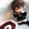 New 20cm Retro Plush Doll Clothes Headwear Coat Pants Shoes Gemstone Red Flame Set Soft Stuffed Plush Toy Dress Up Accessories