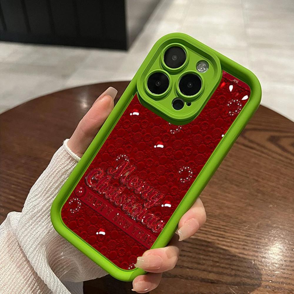 Ae114 Merry Christmas Christmas Tree Art Phone Cases for iPhone 16 14 13 11 Pro Max 15 7 8 6s Plus 12 Mini XR XS Max Angel Eye Ladder Protective Cover