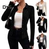 Knitting Cardigan Lapel Long Sleeve Single Breasted Knitting Coat Women Solid Color Slim Fit Outwear Knitwear