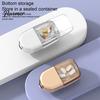 Compact Pill Divider for Purse Cutter Splitter Small And Tiny Pills, Portable Tablet Grinder, Medicine Organizer Daily Dose with Storage Compartment