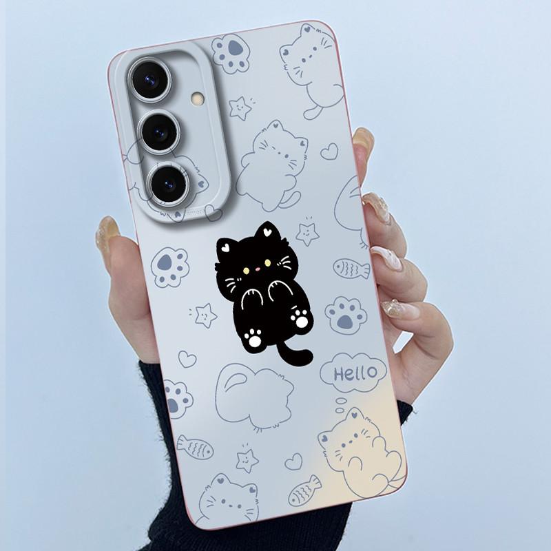 Case For Galaxy S25FE Cute Panda Sweet Girls Cats Silicone Soft Back Cover For Samsung Galaxy S25 FE 5G Bumper Protective Casing