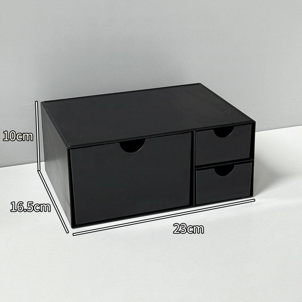Desktop Cosmetic Organizer Case Set Table Makeup Storage Box Organizer Drawer Storage Box Desk Stationery Storage Rack Plastic