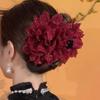 Eleganter Großer Blume Krallenclip Koreanische Mode Funkelnder Hai Haarclip Haarspangen Mädchen Haarklammer Party Kopfschmuck Damen Haaraccessoires
