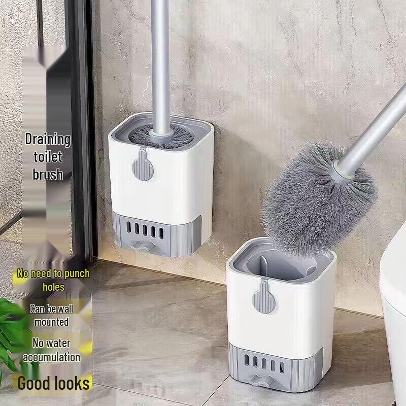 Wall-Mounted Toilet Cleaning Brush Set