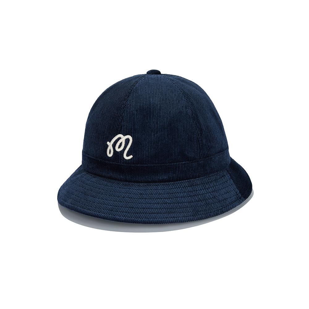 MALBON GOLF Corduroy Dome Bucket Hat Navy (Woman)