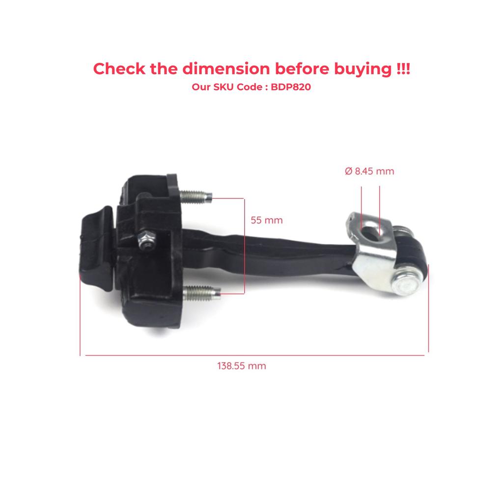 ESC Auto Parts EDP820 Front Left OR Right Door Hinge Stop Check Strap Limiter for Fiat Tipo 356 357 Egea 2015-On 51983934