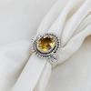 Citrine Natural Gemstone Handmade Designer Ring, Solid 925 Sterling Silver Ring, Bohemian Ring, Silver Jewelry