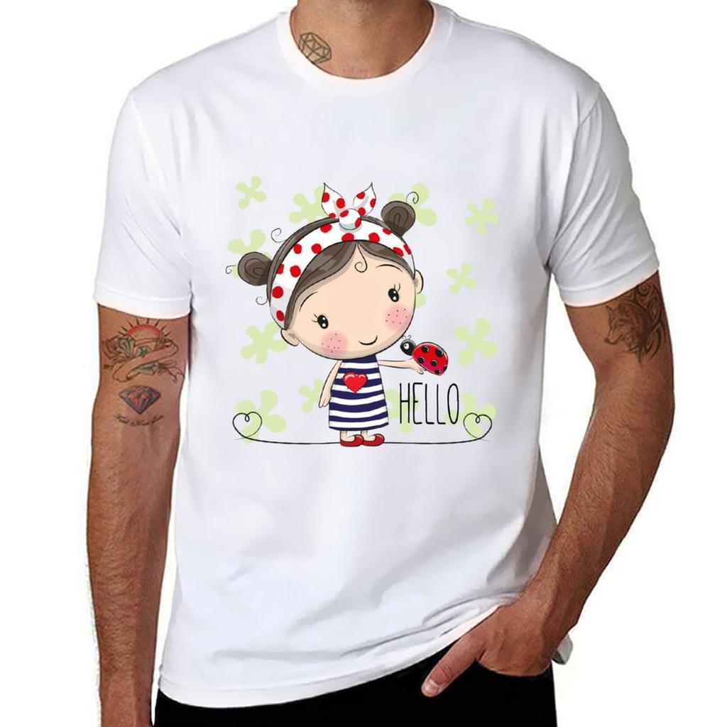 Pro vtipné s grafickým Beruška kreslený mašle košile anime muž muž a košile t t a pro tričko