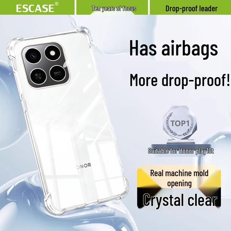 

ESCASE Transparent Anti-Drop TPU Phone Case for Honor Play10T