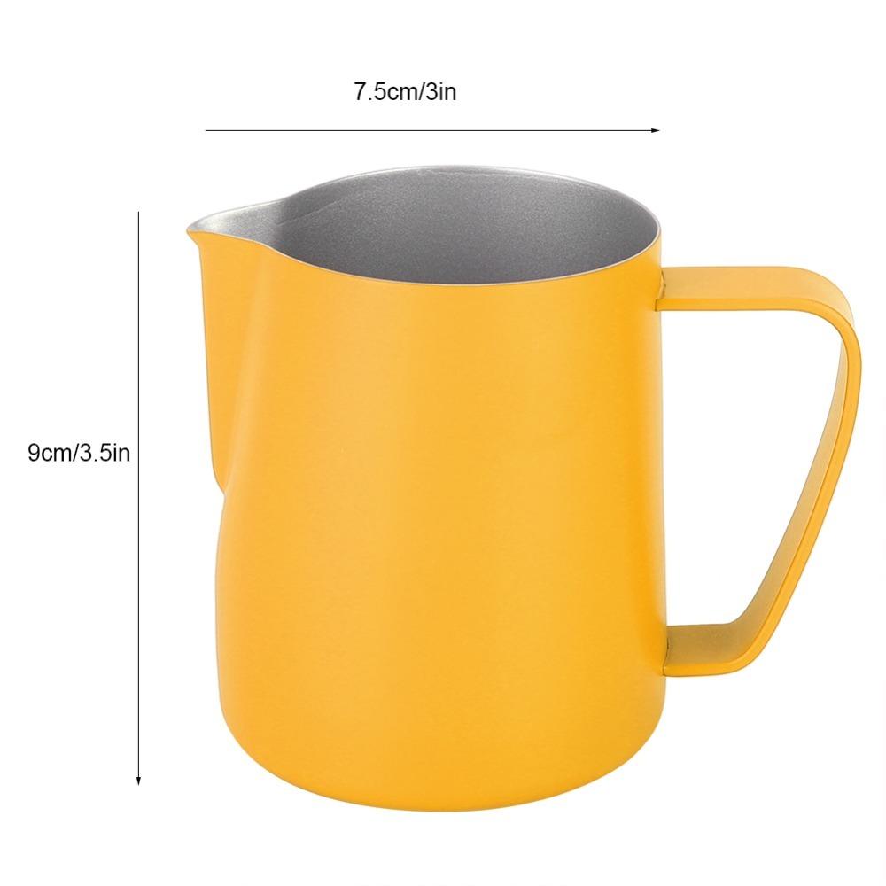 Stainless Steel Milk Frothing Jug 350ml / 12oz Coffee Latte Cup Coffee Utensils жёлтый