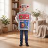 Robot Costume Polyester-Blend with Headpiece Loose-Fit for Cosplay