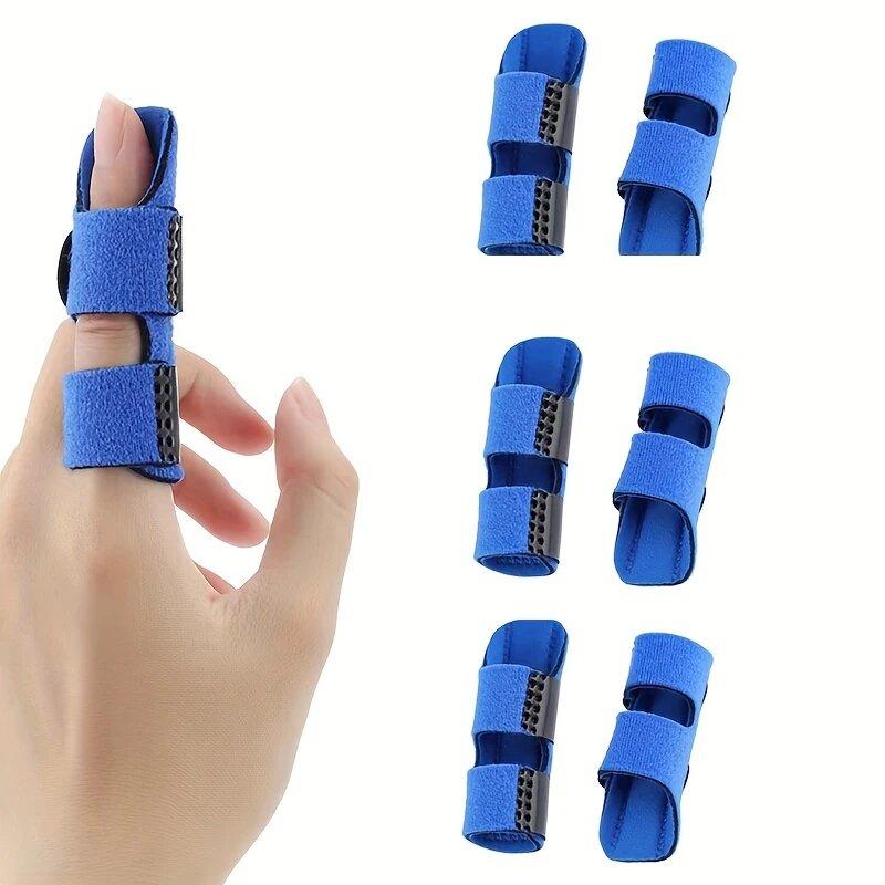 1Pcs Finger Fixation Strap Aluminium Finger Splint Fracture Protection Brace Corrector Support With Fixed Tape Bandage