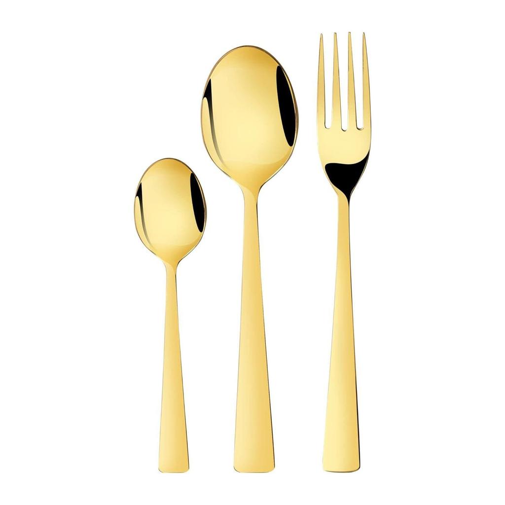 18 Piece Stainless Steel Cutlery Set with Leatherette Box (6 Dinner Spoon, 6 Dinner Fork & 6 Teaspoon)