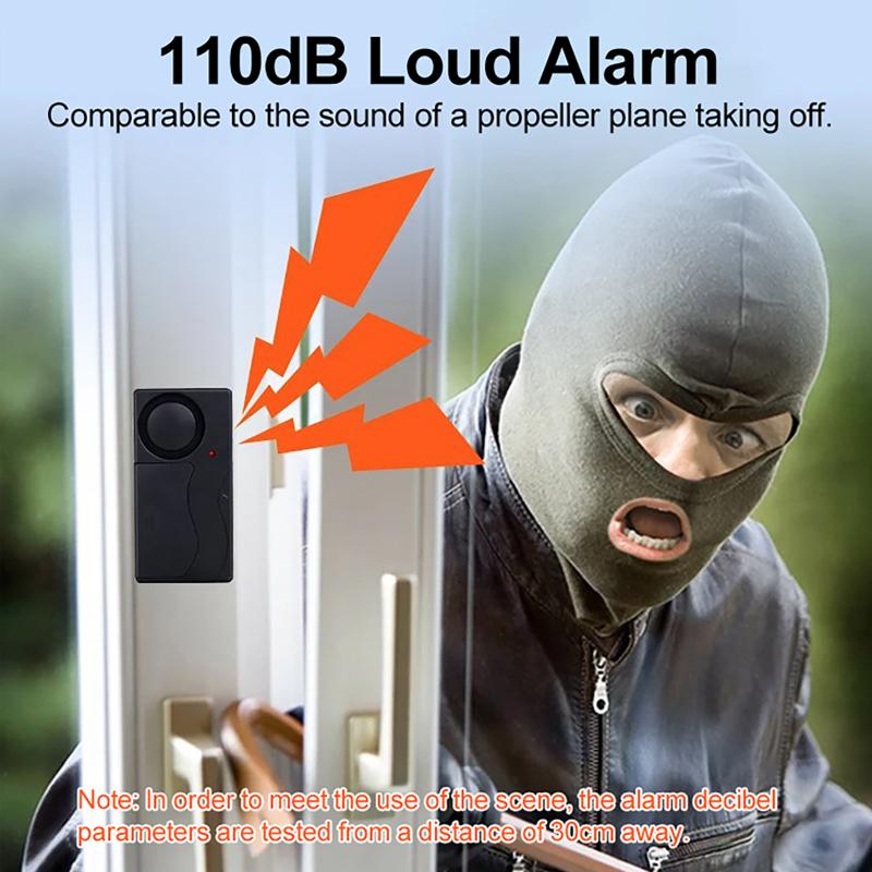 110dB Loud Door Window Alarm With Remote Control Smart Home Security Alarm with Magnetic Sensor Wireless Siren Detector Alarm
