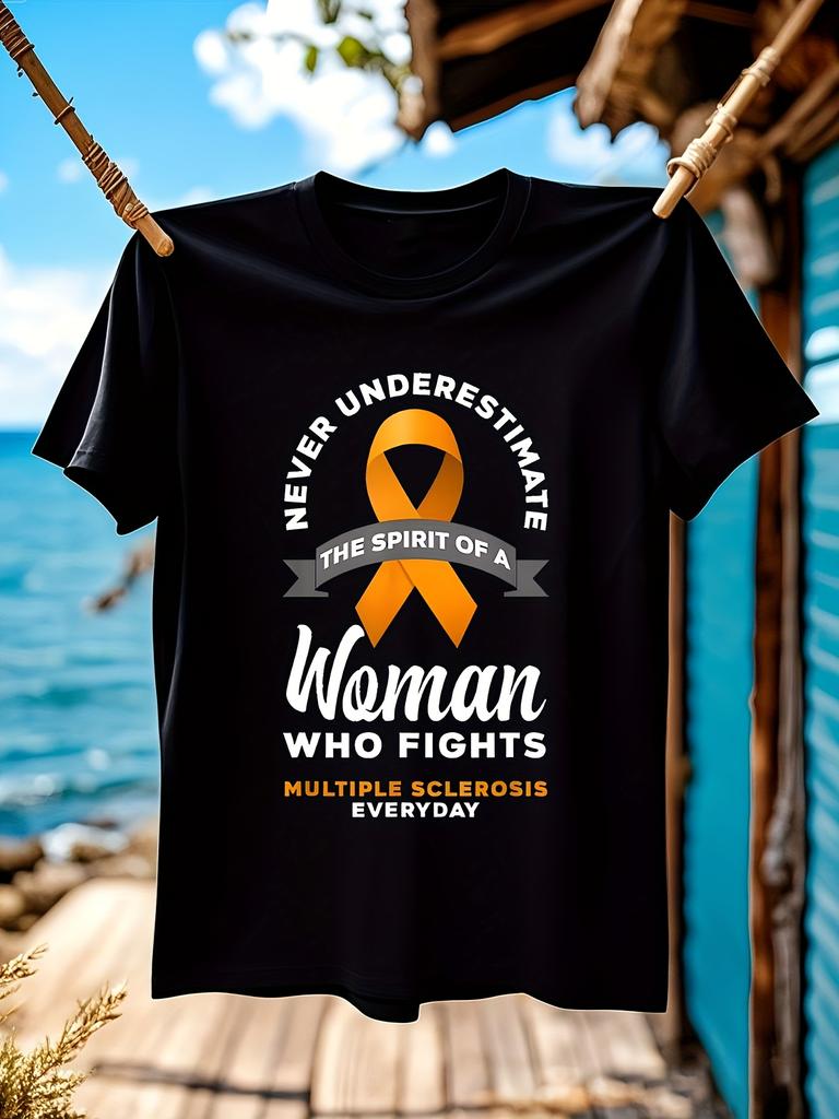 Wo Multiple Sclerosis Awareness Tshirt Never Underestimat...