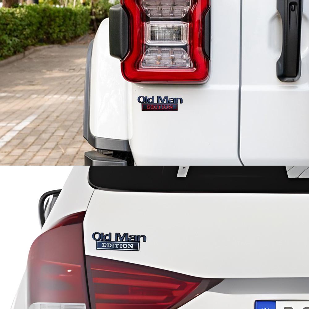 EDICE Starý Muž Kovový Znak na Blatník Auta