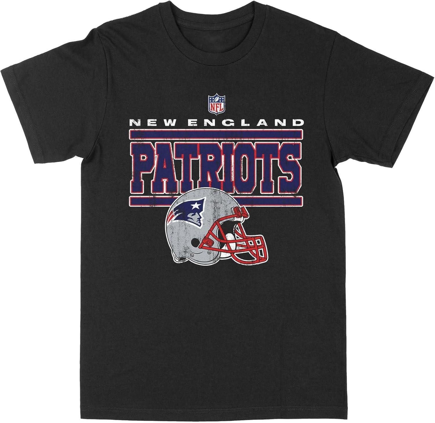 Черная футболка с логотипом шлема команды NFL New England Patriots S