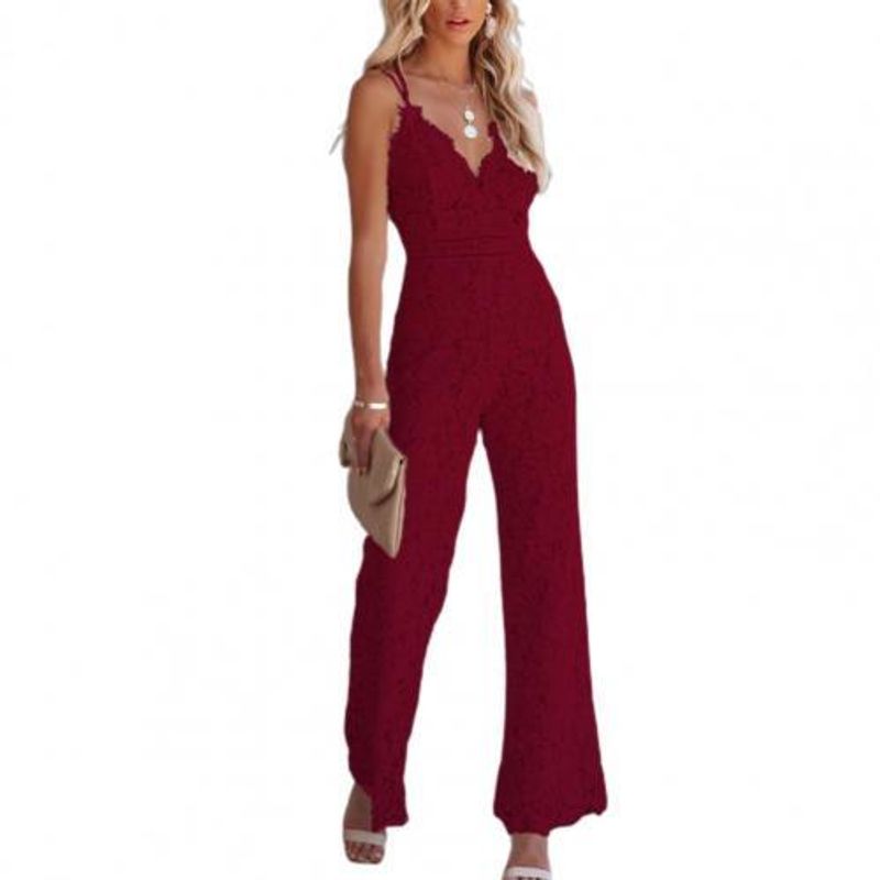 Summer Casual Lace Jumpsuit Woman Summer Casual Lace Jumpsuit Female