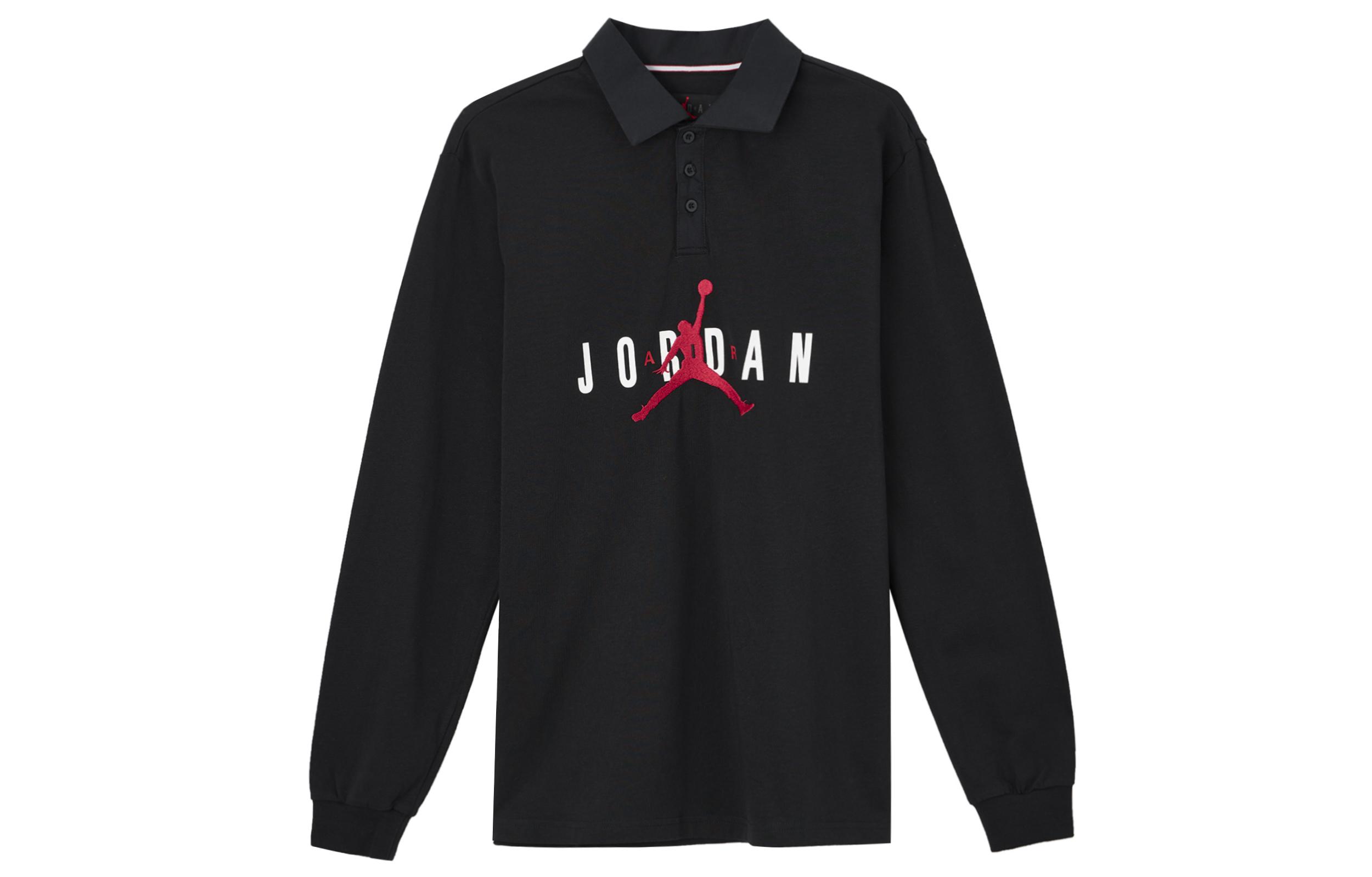 Polo Jordan Homme Noir Col Rond Coupe Droite Modérée S gray
