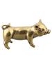 Brass Metal Pig Pendant Chinese For Zodiac Animal Ornament Pure Copper Craft with Fine Workmanship for Cultural Display