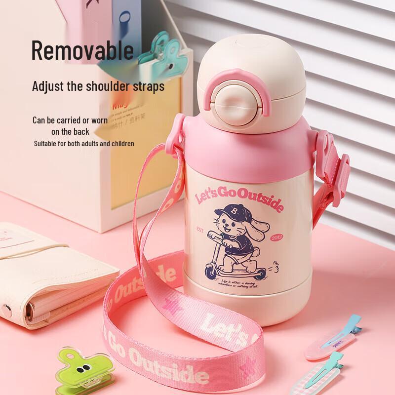 BEDDYBEAR Lively Rabbit 316SS Kids Dual-Drink Insulated Bottle