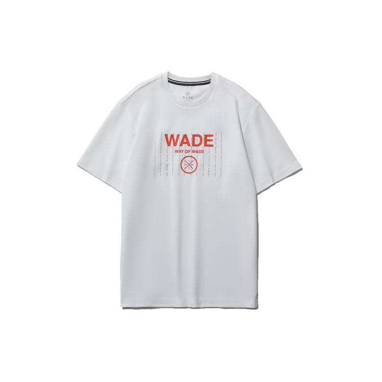 Li Ning T Shirts Men's White Crew Neck Moderate Straight Fit AHSR175-3