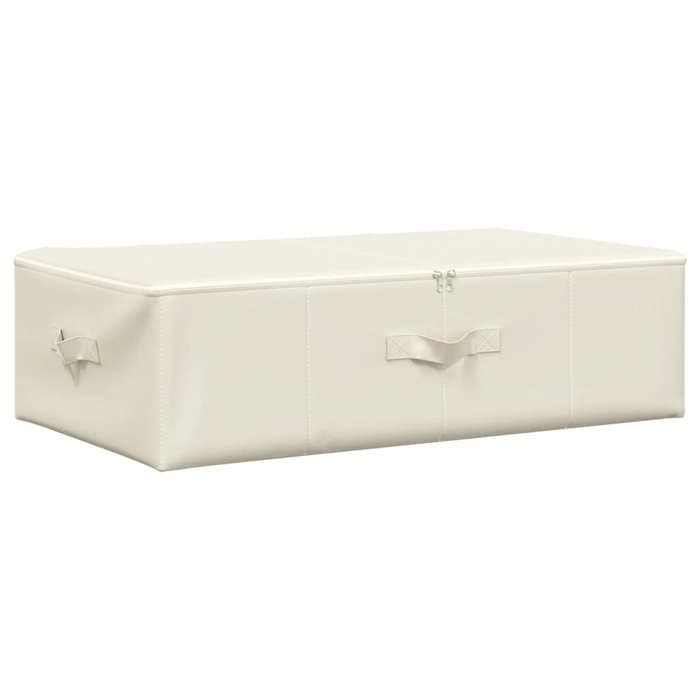VidaXL Storage Box Fabric 70x40x18 Cm Cream 332907