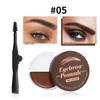 Gel pour sourcils en pâte à sourcils bicolore imperméable et naturelle pour sourcils touffus et sauvages pour une forme parfaite des sourcils avec brosse à sourcils à l'intérieur