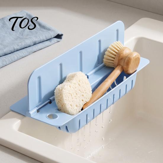 Kitchen Sink Accessories 2-In-1 Folding Splash Guard, with Drain Organizer, Suction Cups, Sponge Holder Drainage Non-slip Water Protector, Countertop