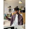 2024 Letter Long Sleeve Shirt Japanese Hong Kong Style Ins Loose Shirt Boys Summer Trendy Versatile Casual Coat