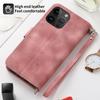 iPhone 14 Long Rope Messenger Bag Leather Case for Apple Mobile Phone - Multi-Function Magnetic Suction for Kyocera & Samsung S23