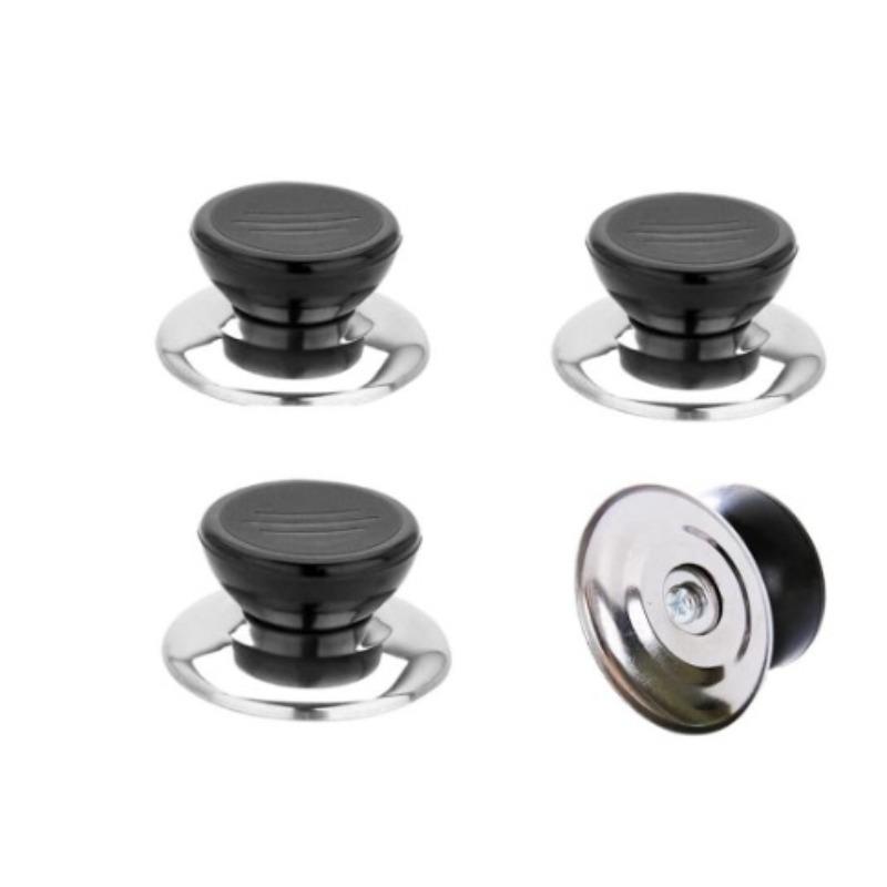 

Universal Household Heat-resistant Handle for Pot Lid, Top Bead Stainless Steel Cap, Steamer and Stir-frying Pot Lid Handle Independent opp bag 12pcs