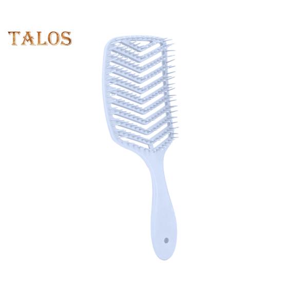 

Вентилируемая щетка для волос, портативная антистатическая, тонкая, густая, вьющаяся, длинная, влажная, сухая, плоская щетка для женщин и девочек, массаж кожи головы, укладка волос, распутывание, расческа светло-синий
