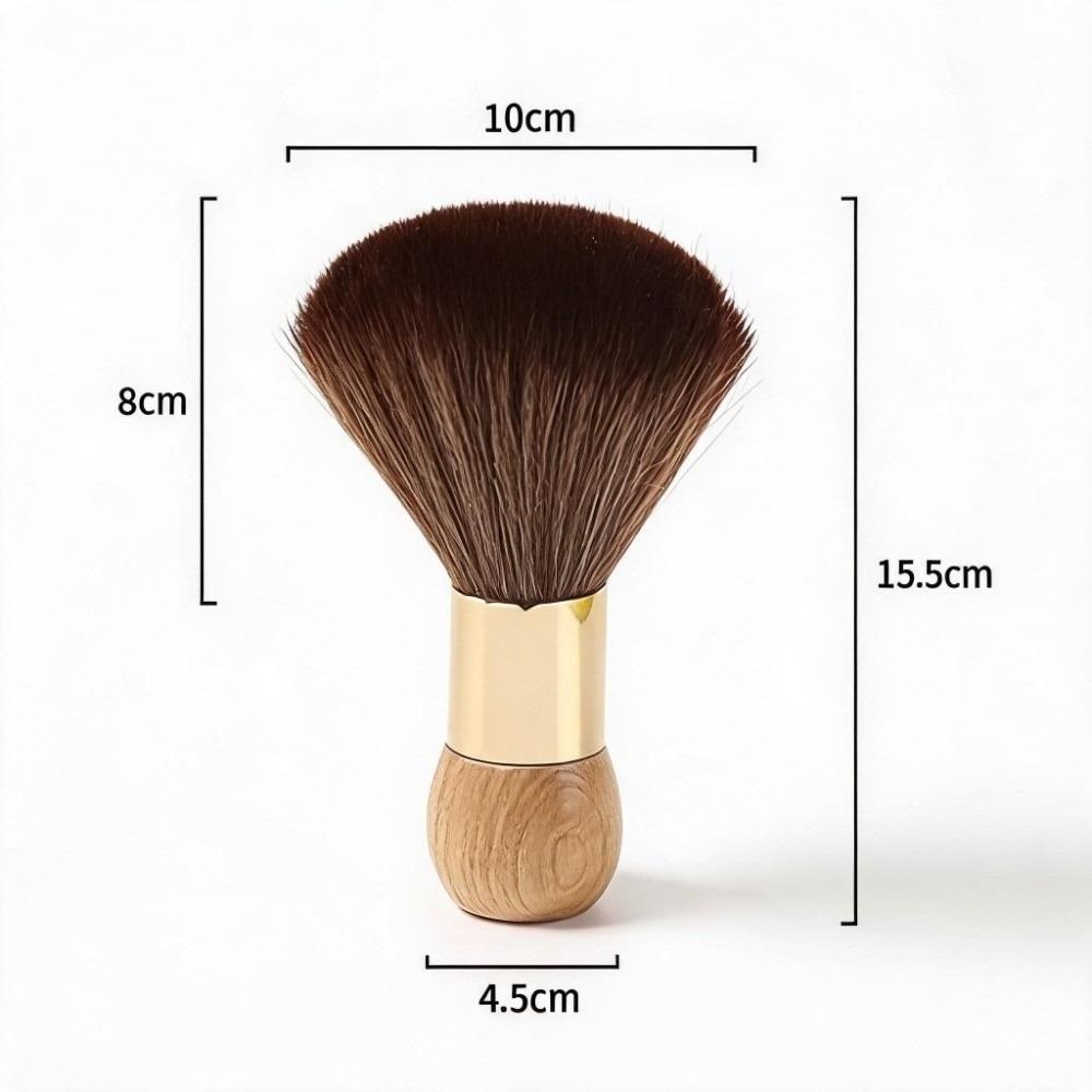 Wooden Handle Barber Neck Duster Soft Cleaning Hairbrush Short Hair Sweep Brush Barber Use