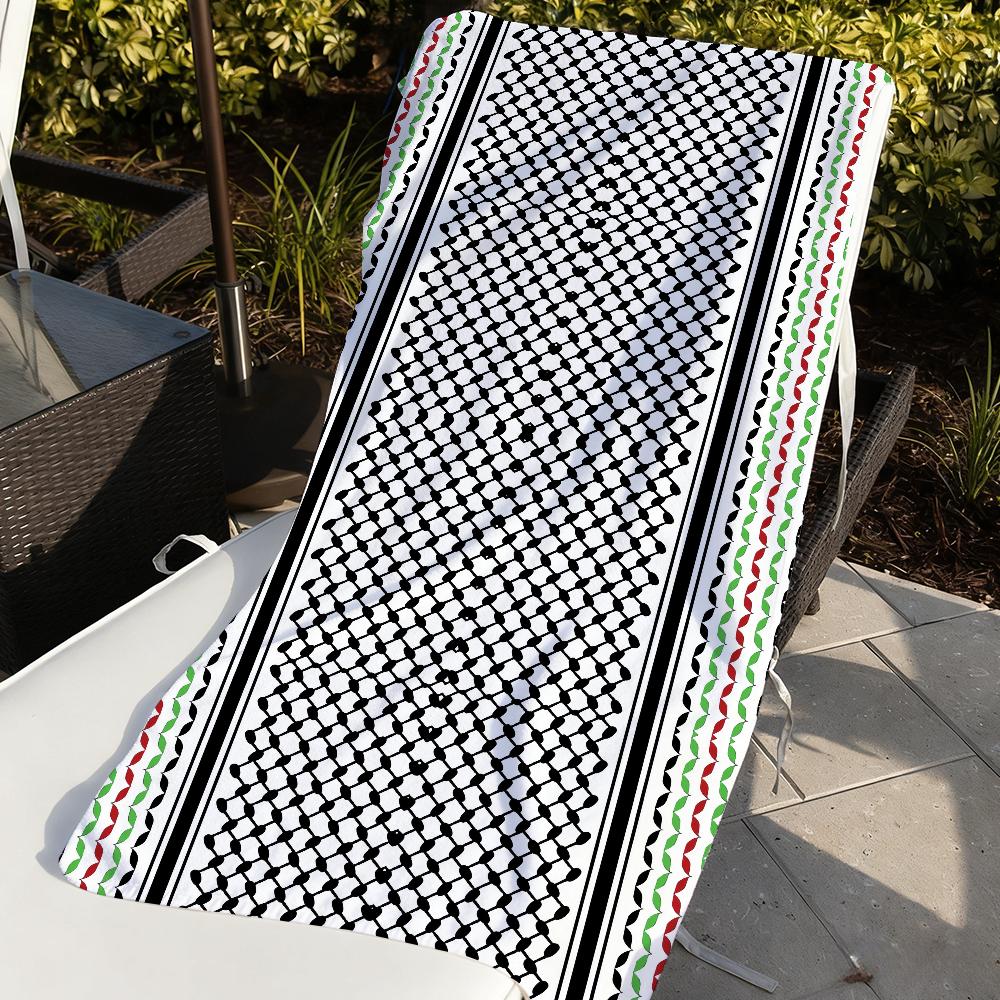 Palästina Keffiyeh Arabisches Schal Handtuch Weich Pool Geschenk Für Reise Fitnessstudio Dusche Camping Schnelltrocknend Sport Große Strandhandtücher