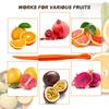 NOUSEG 2er-Pack Zitruszangen, Kunststoff, Orange, 15,85x1,2cm, Obstmesser Küchenhelfer