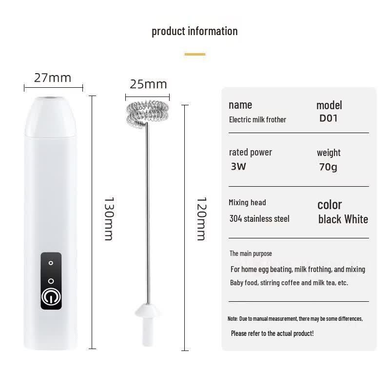 LISM Handheld Electric Milk Frother and Egg Beater