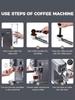 Cafelffe  MK-601F 4in1 Cafetera Cappuccino Coffee Machine Dolce Gusto Nes Capsule Espresso Maker ESE Pod Ground Gift for Lover,Dad,Mom