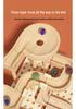 Kids' Educational Wooden Marble Run Toy: Assemble Track for Intelligence Development