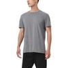 DECATHLON DOMYOS 100 Series Solid Color Breathable Fitness Slim Short Sleeve T-Shirt Men's Dark Grey
