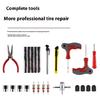 Strong ABS & Metal Tire Repair Set Comprehensive Solution Puncture Fixing for Roadside Emergencies On Car Trucks Bikes