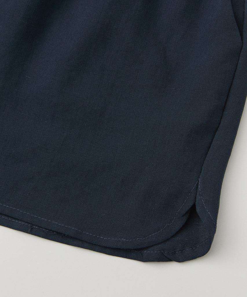 Lounellain Positano Tencel Linen Shorts_Dark Navy