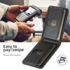 SUTENI H17 For Samsung Galaxy S24 Magnetic Case Card Holder Kickstand Phone Cover