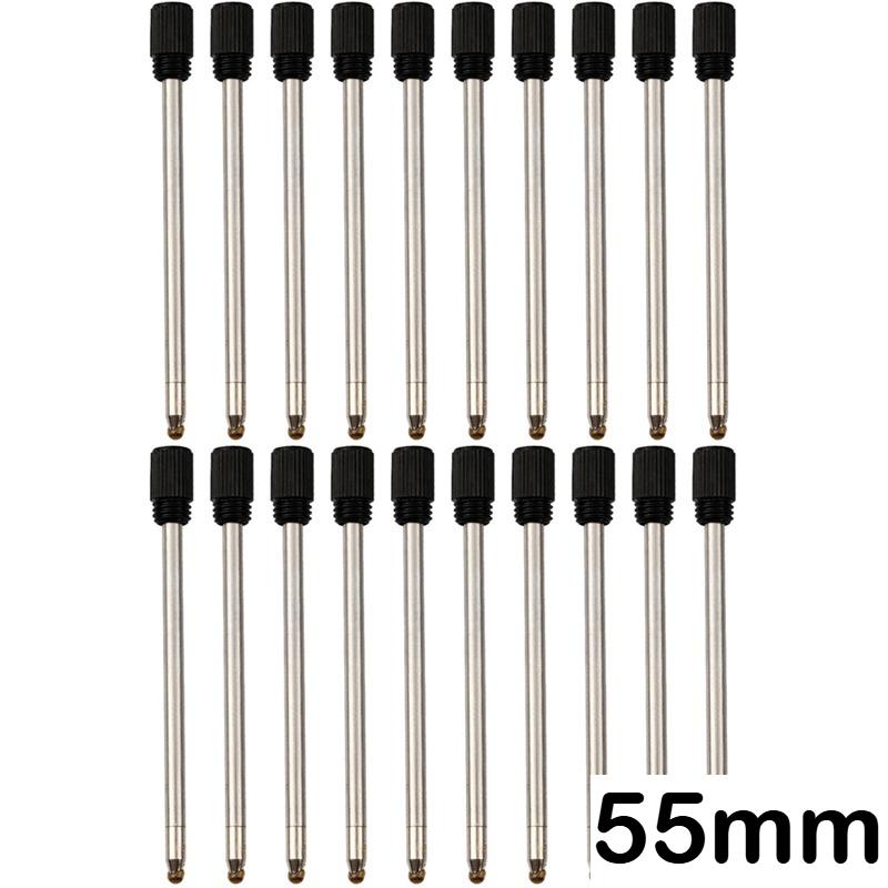 50/10/5 Stück Metall Kugelschreiber Minen Schwarz Blau Stift Minen 55mm Stift Nachfüllpackungen Geschenke Schulbürobedarf Schreibwaren