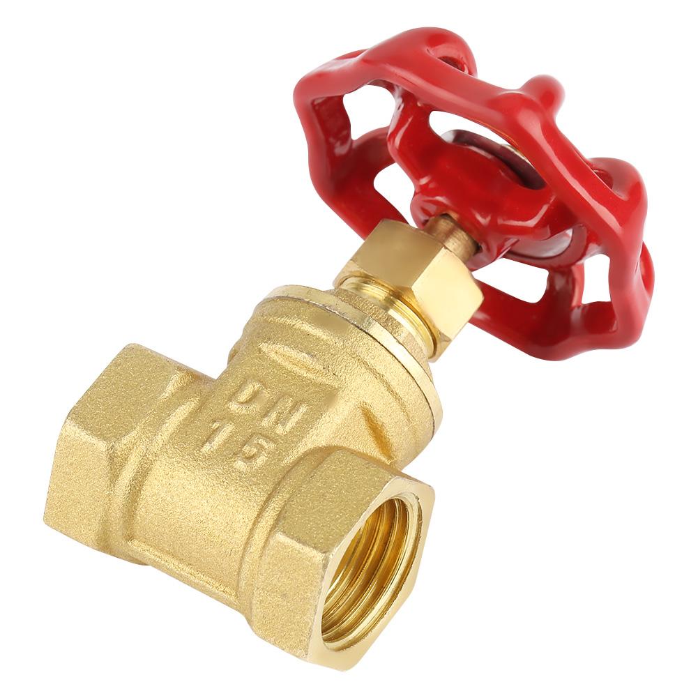 

DN15 Brass Gate Valve BSPP G1 2 Rotary Sluice Valve 232PSI for Water Oil Gas