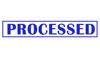 Printtoo Processed Self Inking Rubber Stamp Pre-Inked Office Stamp- Home Office Business Stationery, Black- 42 x 9