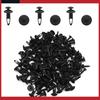 Pack of 100 for Ford Mondeo Black Plastic 6.5mm Hole Dia Car Fender Push Rivets