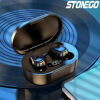 Wireless Bluetooth 5.0 Touch Digital Display Earphones TWS Noise Cancelling Stereo Sport Headset Binaural Call Headphones