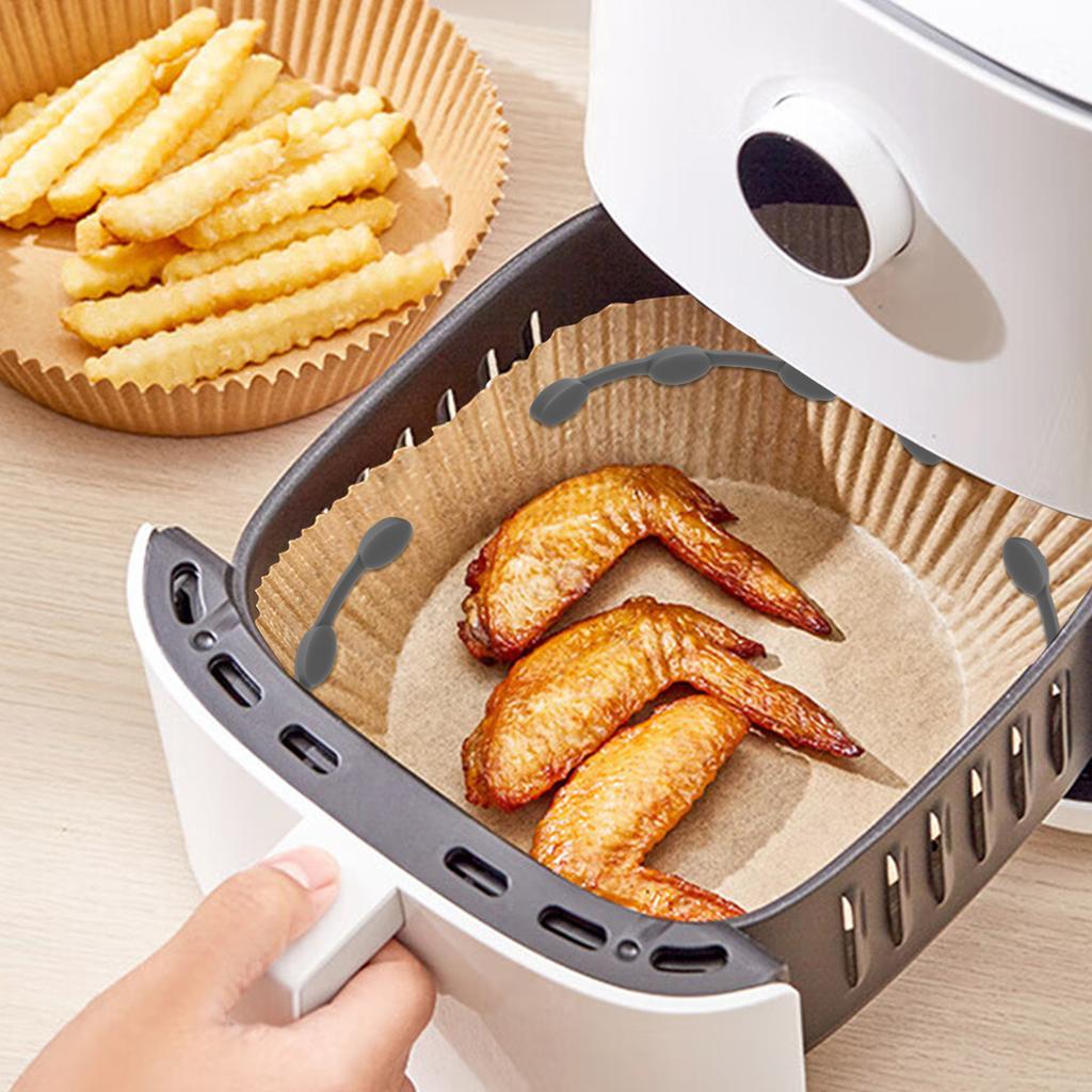 4Pcs Silicone Air Fryer Magnetic Buckle Heat Resistant Multi Use Parchment Paper Hold down Buckle Air Fryer Magnetic Clips